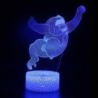 Lampe 3D Signe Chinois : Singe Sautant