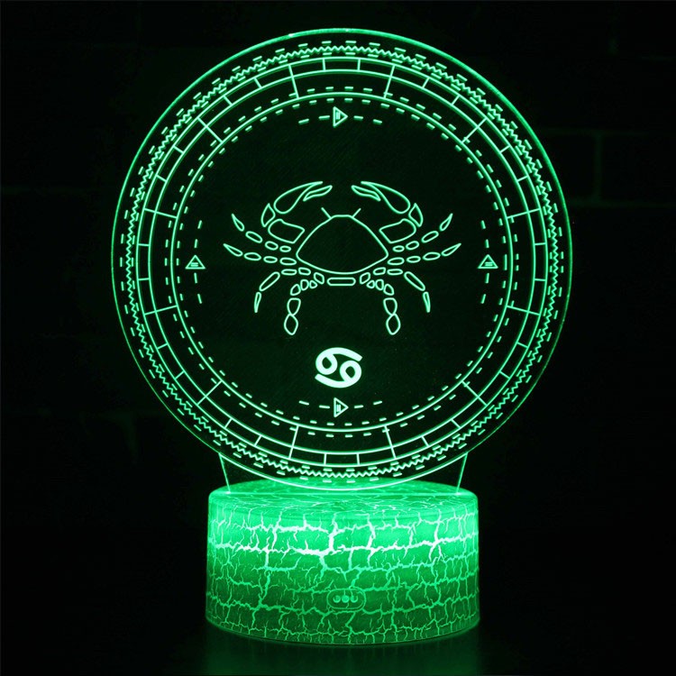 Lampe 3D Signe Astrologie : Cancer
