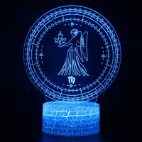 Lampe 3D Signe Astrologie : Vierge