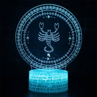 Lampe 3D Signe Astrologie : Scorpion
