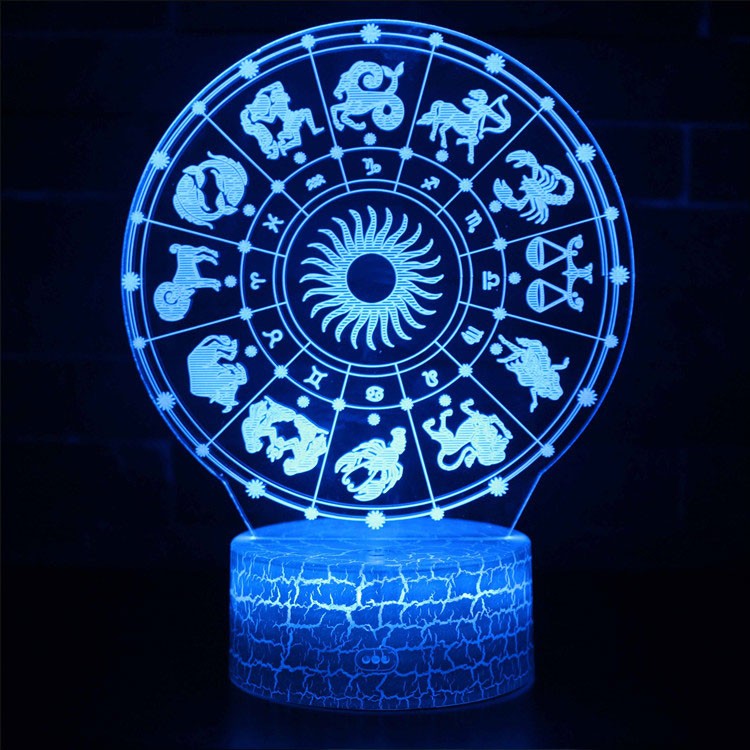 Lampe 3D Signe Astrologie : Signe Zodiaque