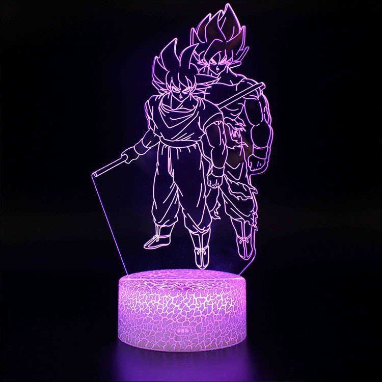 Lampe 3D Sangoku et Sangoku Super Saiyan