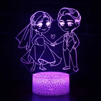 Lampe 3D Couple Enfants Amoureux
