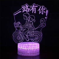 Lampe 3D Enfants à vélo