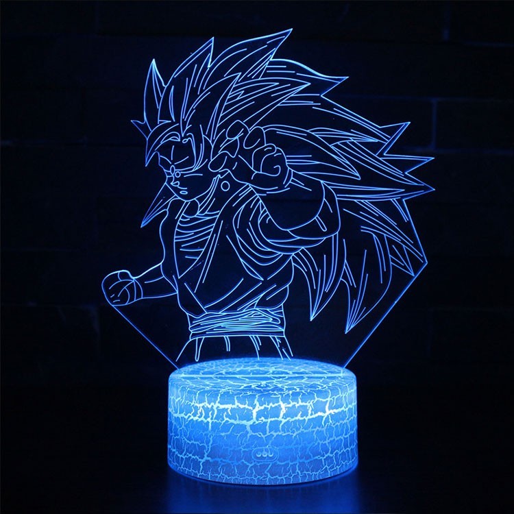 Lampe 3D Sangoku Super Saiyan 3