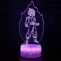 Lampe 3D Sangoku Super Saiyan aura
