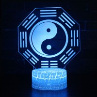 Lampe 3D Yin Yang