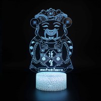 Lampe 3D Bouddha Souriant