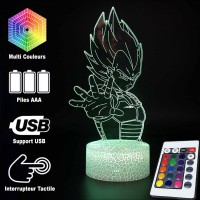 Lampe 3D Vegeta qui attaque caractéristiques