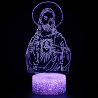 Lampe 3D Jésus Sacré Cœur