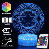 Lampe 3D Roue du Zodiaque caractéristiques et télécommande