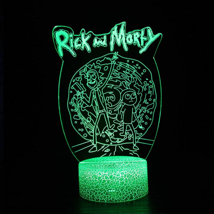 Lampe 3D Rick et Morty