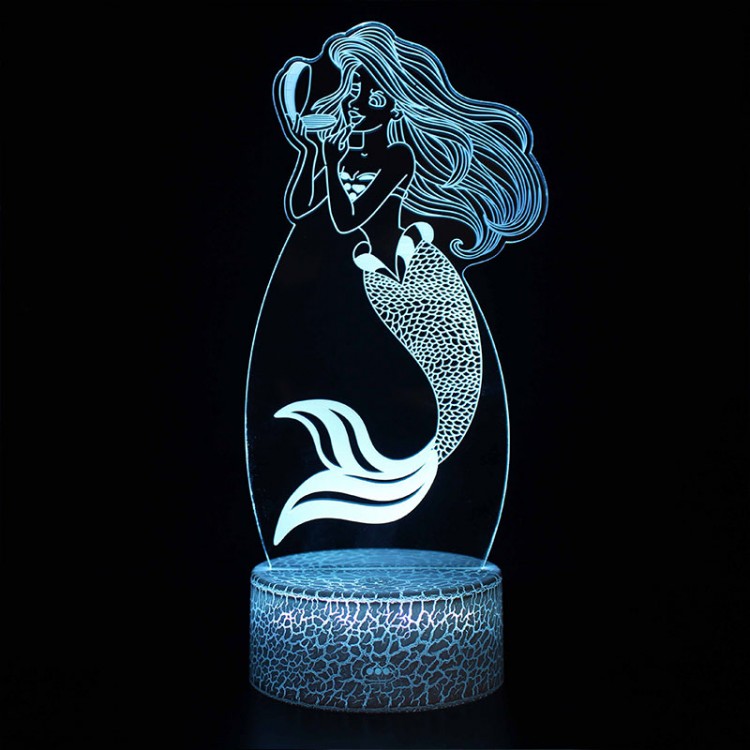 Lampe 3D Ariel Petite Sirène