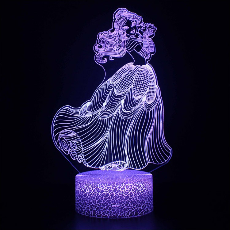 Lampe 3D Belle Dansant