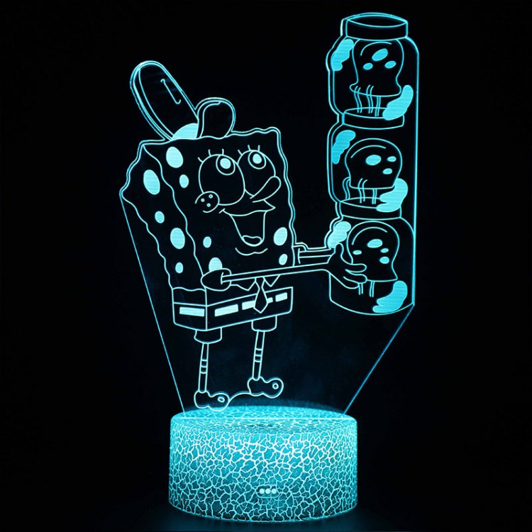 Lampe 3D Bob Éponge Méduses