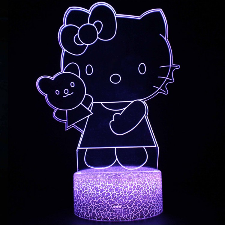 Lampe 3D Kitty Nounours