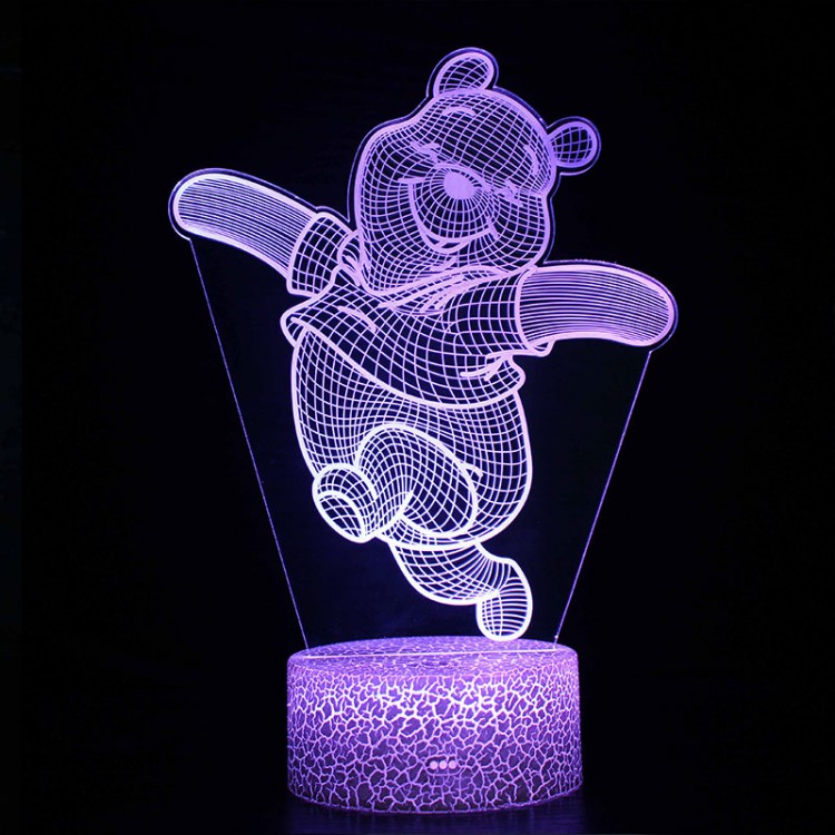 Lampe 3D Winnie Ourson Joyeux