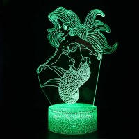 Lampe 3D Sirène Ariel Caractéristique
