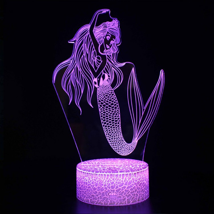 Lampe 3D Petite Sirène Ariel Dansant
