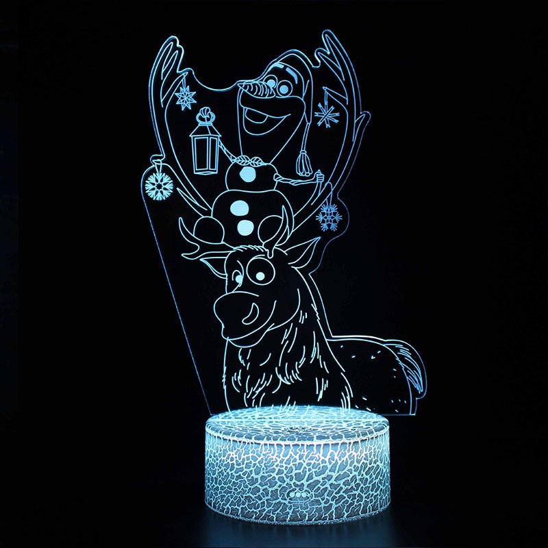 Lampe 3D Elsa La Reine des Neiges