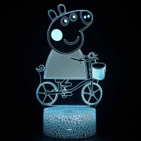 Lampe 3D Peppa Pig Vélo