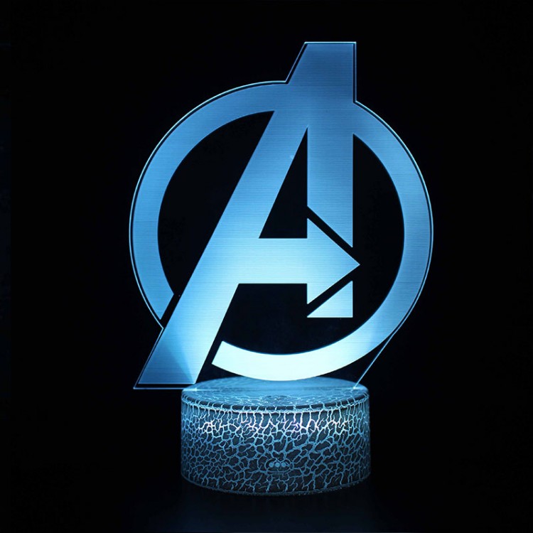 Lampe 3D Logo Captain America