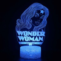 Lampe 3D Wonder Woman Buste