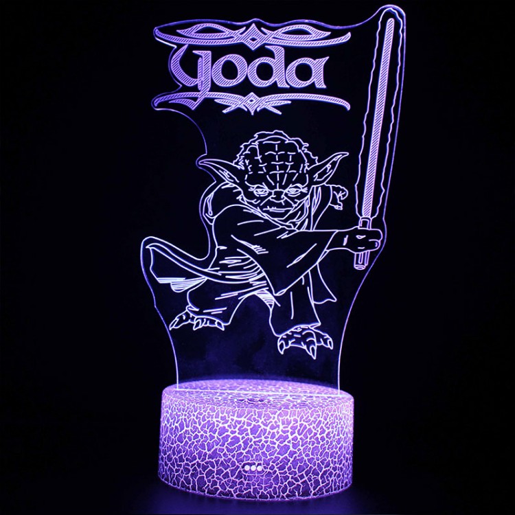 Lampe 3D Yoda Sabre Star Wars