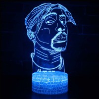 Lampe 3D Tupac Shakur