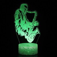 Lampe 3D Saxophoniste
