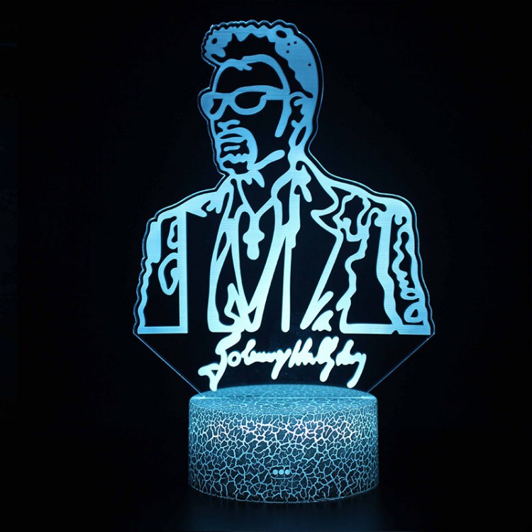 Lampe 3D Johnny Hallyday