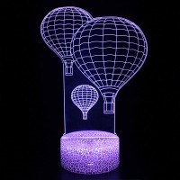 Lampe 3D Ballons Montgolfières