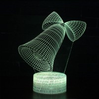 Lampe 3D Cloche Noël
