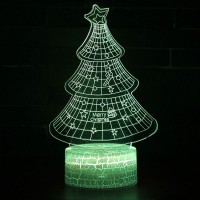 Lampe 3D Sapin Étoile