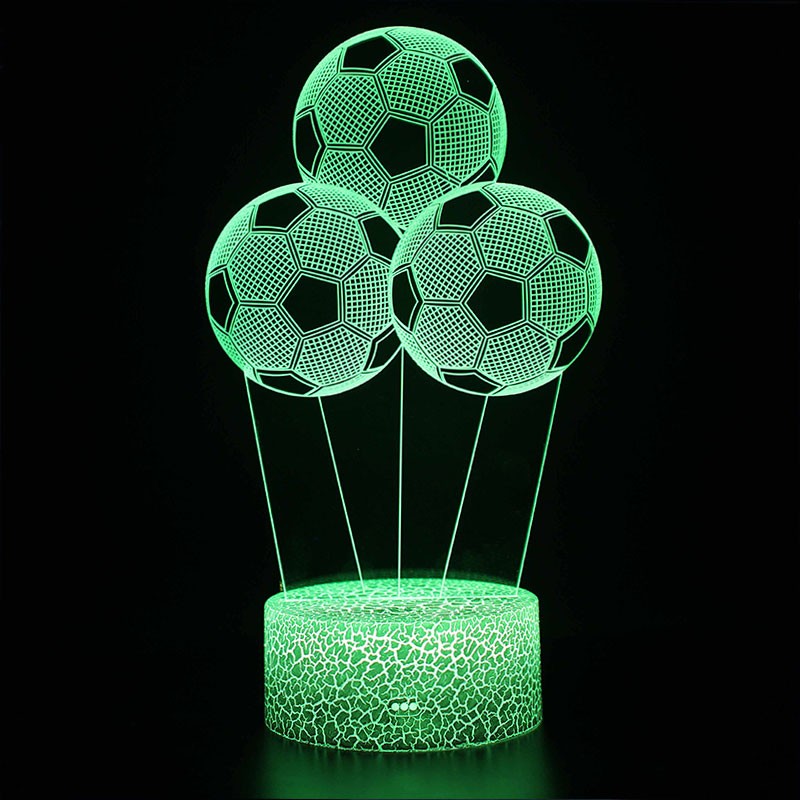 Lampe 3D Ballon Foot – Le monde des lampes