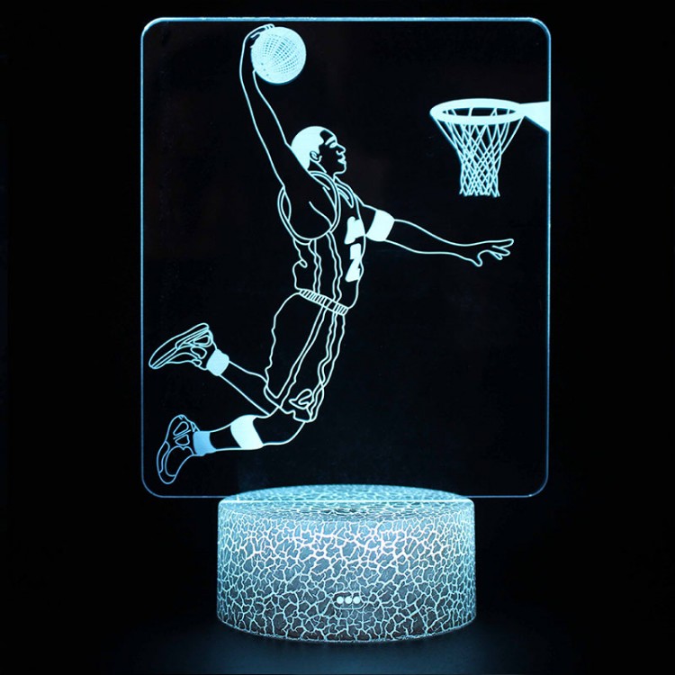 Lampe 3D Basketball Bulls Jordan