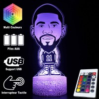 Lampe 3D Basketball Jouer  caractéristiques et télécommande
