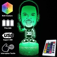 Lampe 3D Jouer Basketball Peace caractéristiques et télécommande