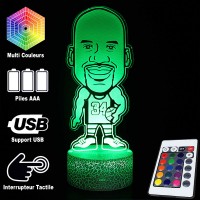 Lampe 3D Basketball 34 caractéristiques et télécommande