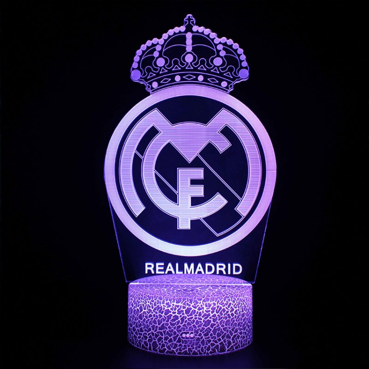 Lampe 3D Real Madrid Logo