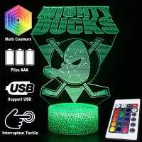 Lampe 3D Mighty Ducks caractéristiques et télécommande