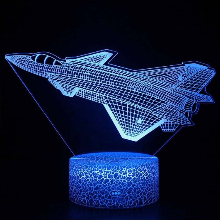 Lampe 3D Avion Chasse