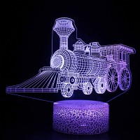 Lampe 3D Locomotive Vapeur