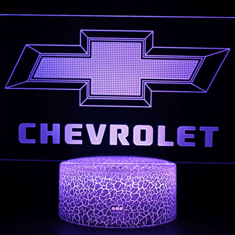 Lampe 3D Logo Chevrolet