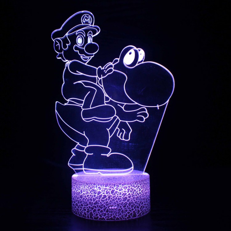 Lampe 3D Mario & Yoshi