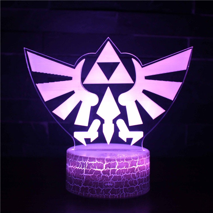 Lampe 3D Zelda Logo