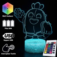 Lampe 3D Brawl Stars Spike télécommandes