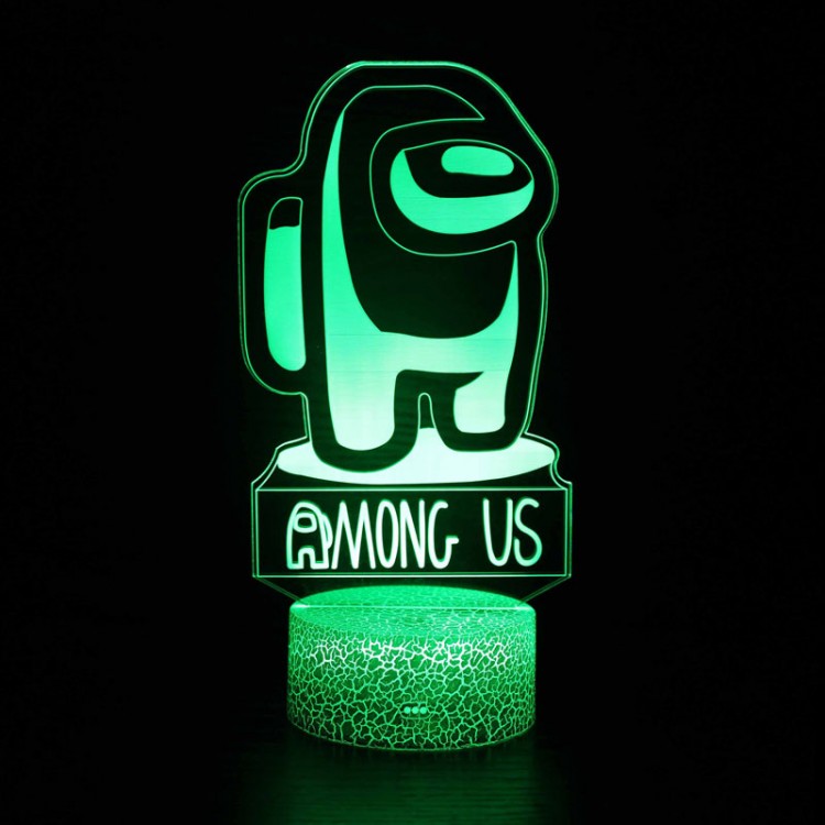 Lampe 3D Among Us Logo