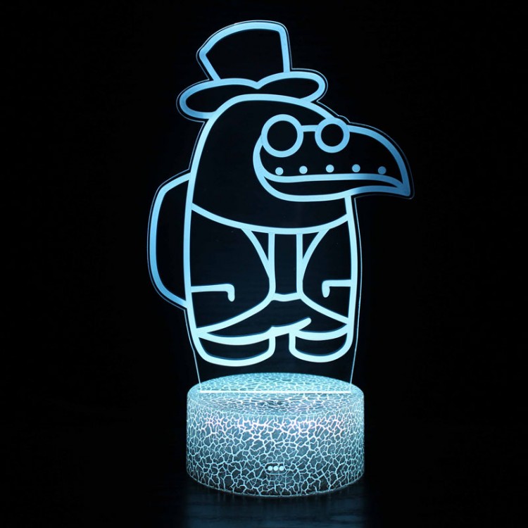 Lampe 3D Among Us Corbeau