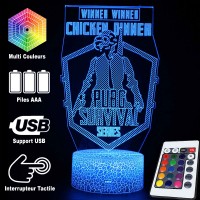 Lampe 3D PUBG Survival Series télécommande
